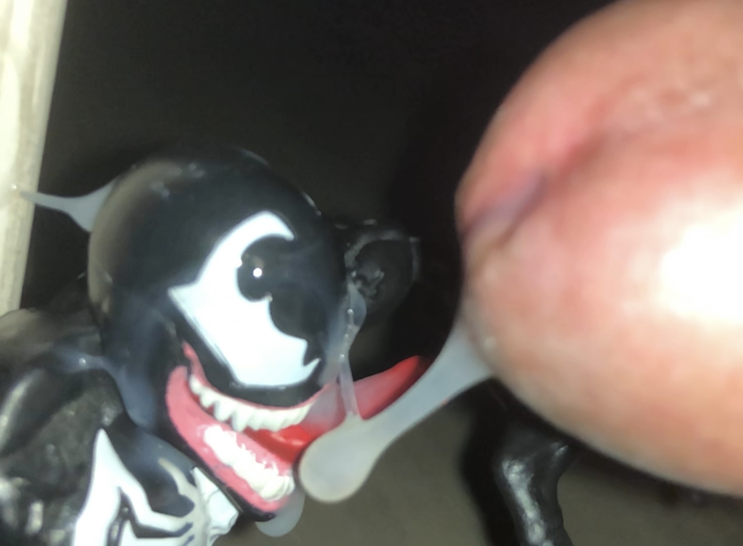 Venom licks up cumshot