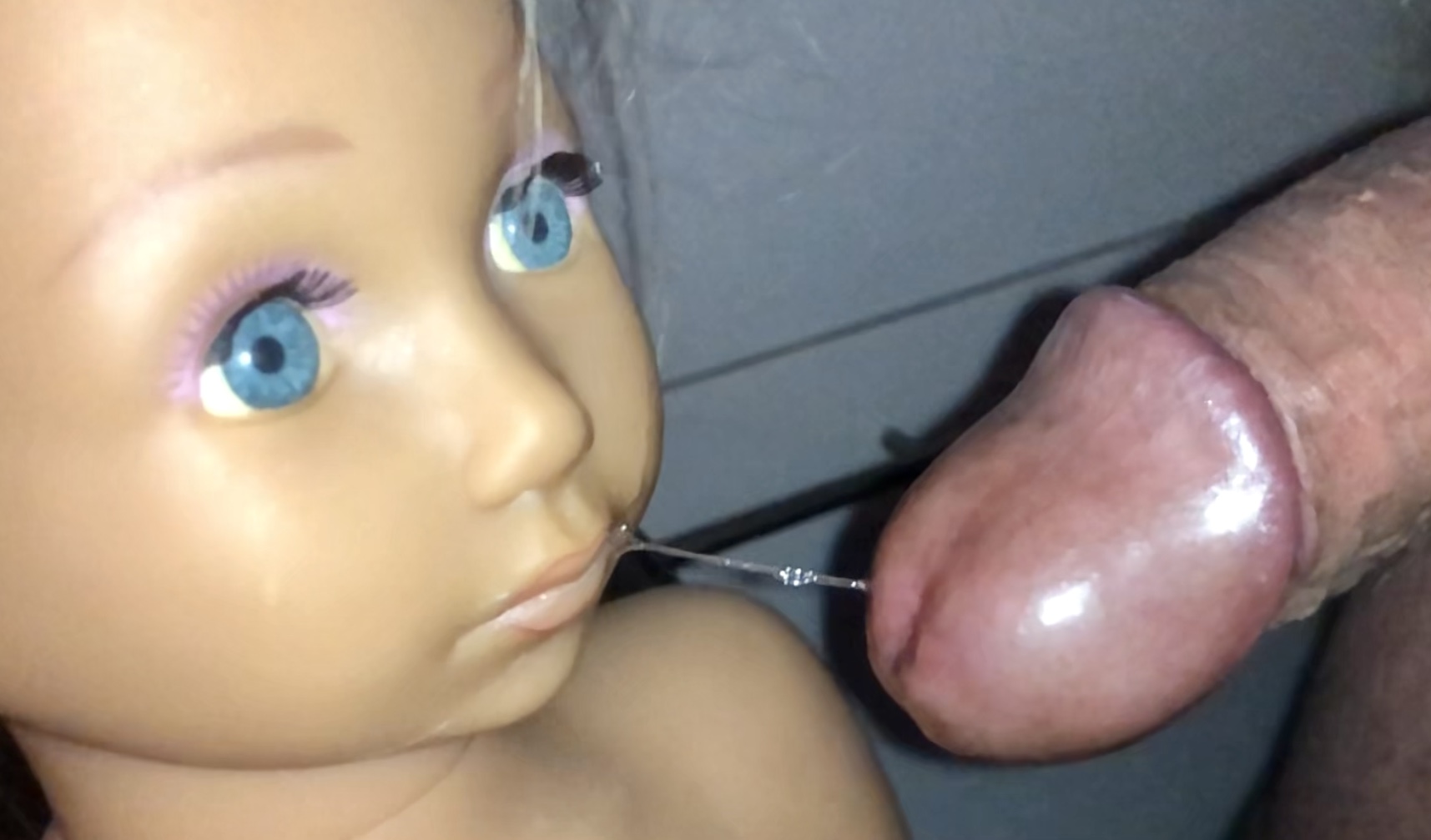 Smelly Hairdresser doll part 2  precum and cumshot