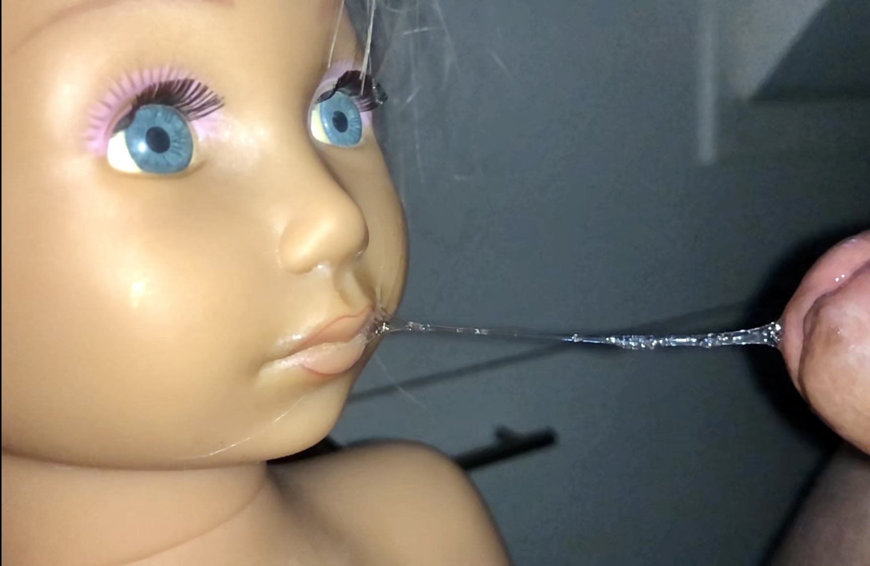 Smelly Hairdresser doll part 2  precum and cumshot