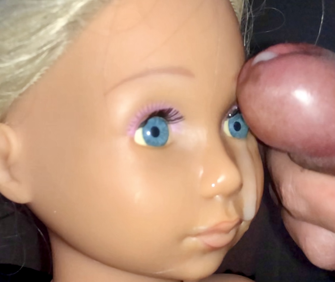 Smelly Hairdresser doll part 2  precum and cumshot