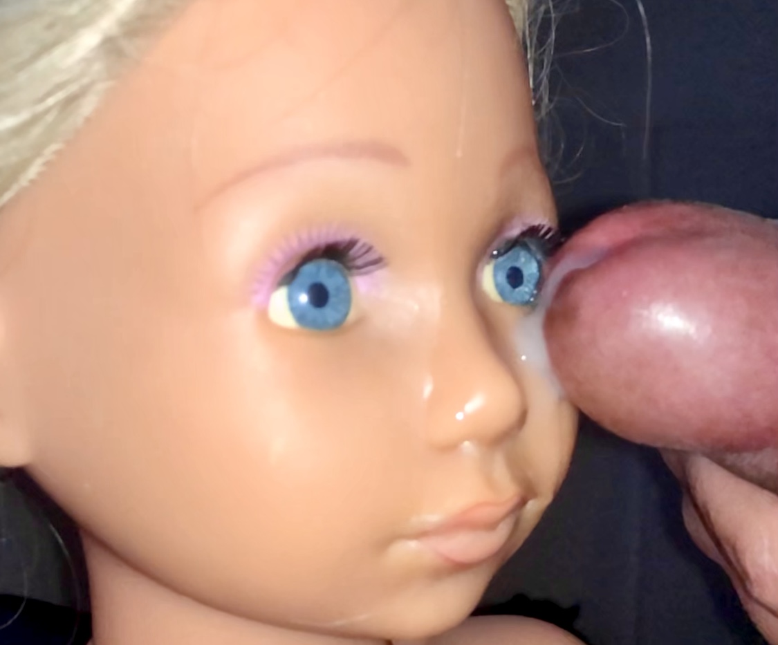 Smelly Hairdresser doll part 2  precum and cumshot