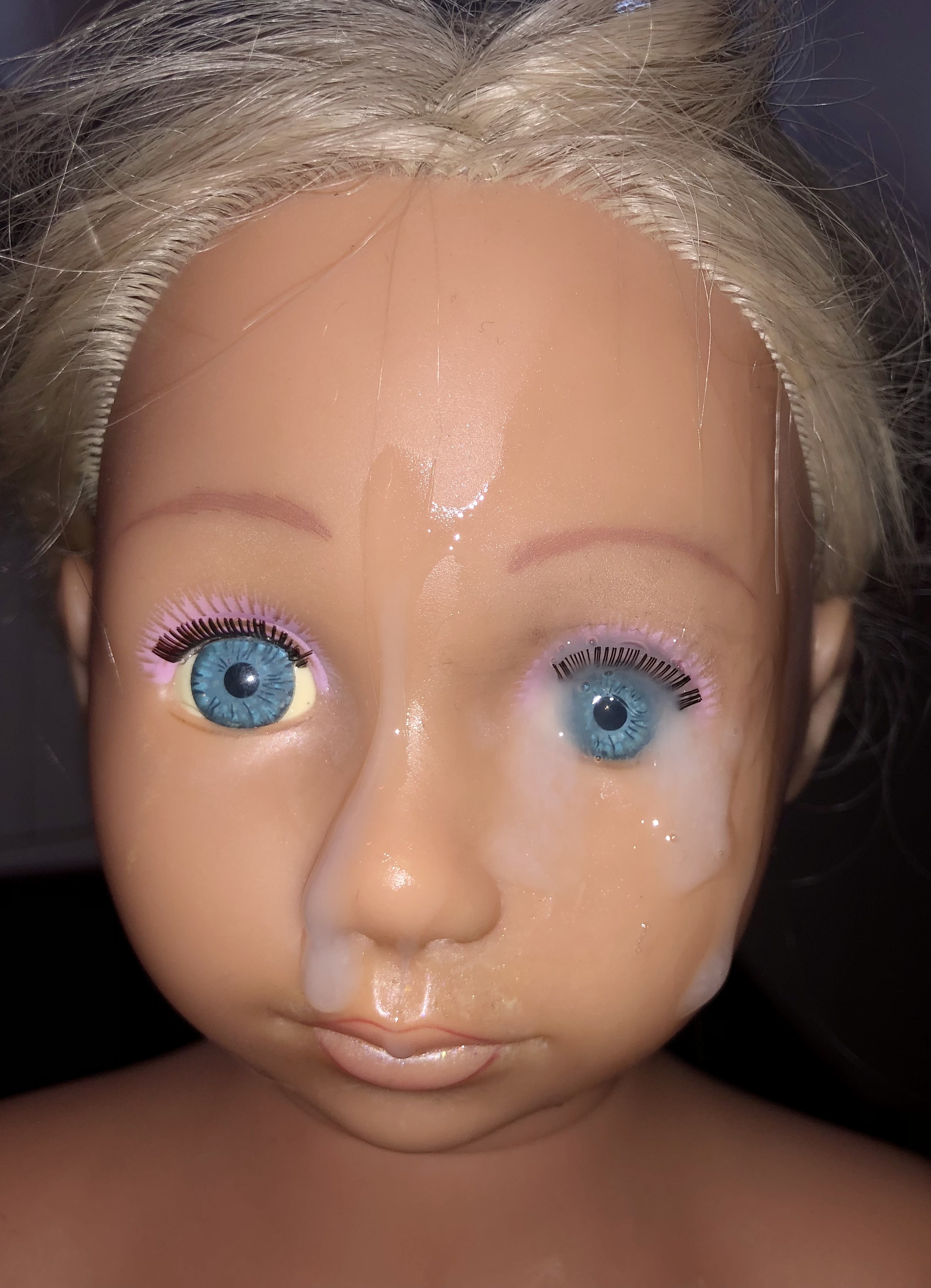 Smelly Hairdresser doll part 2  precum and cumshot