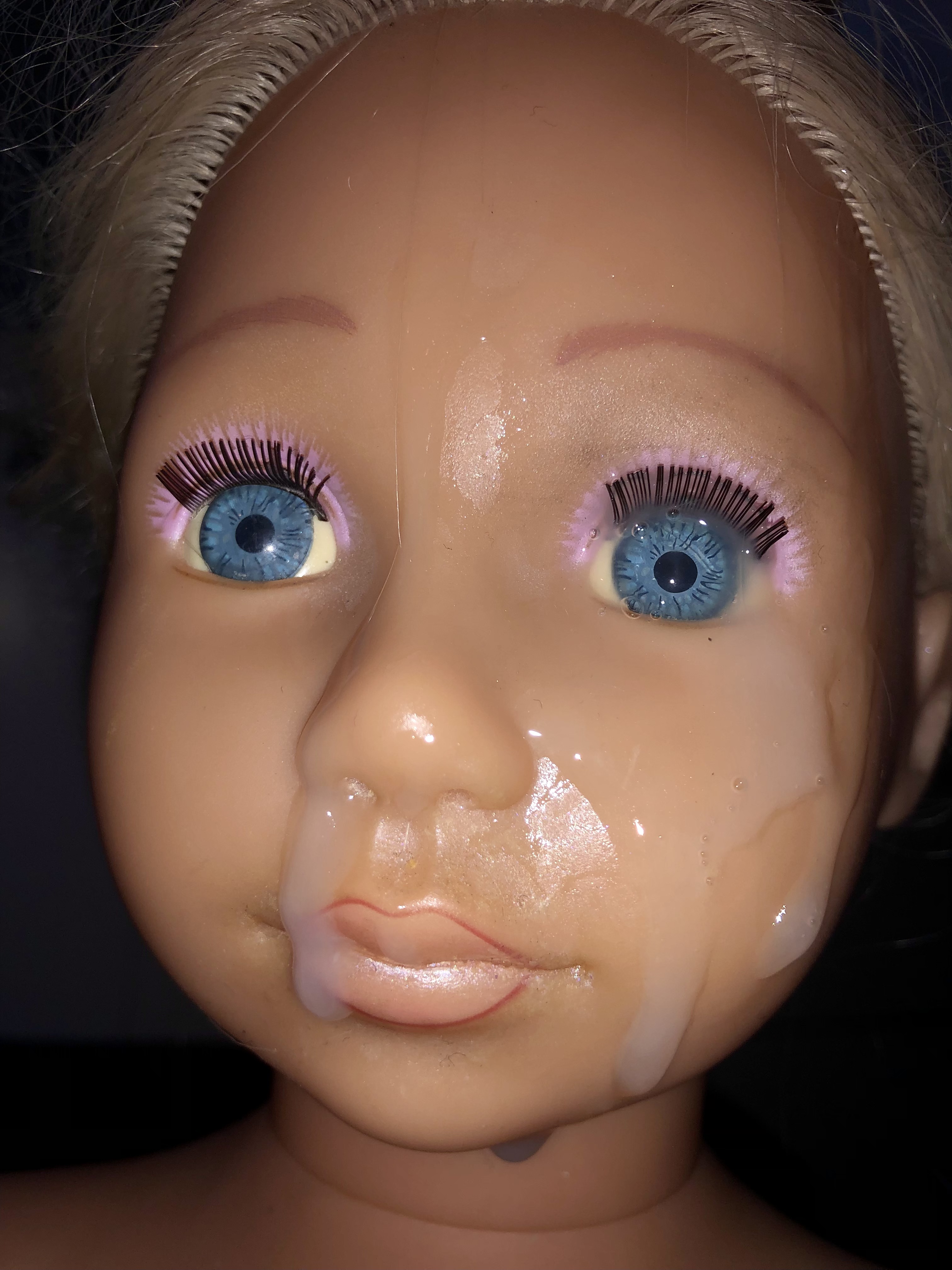 Smelly Hairdresser doll part 2  precum and cumshot