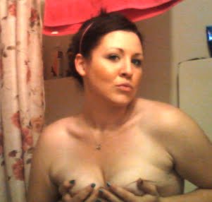 shy women covering up