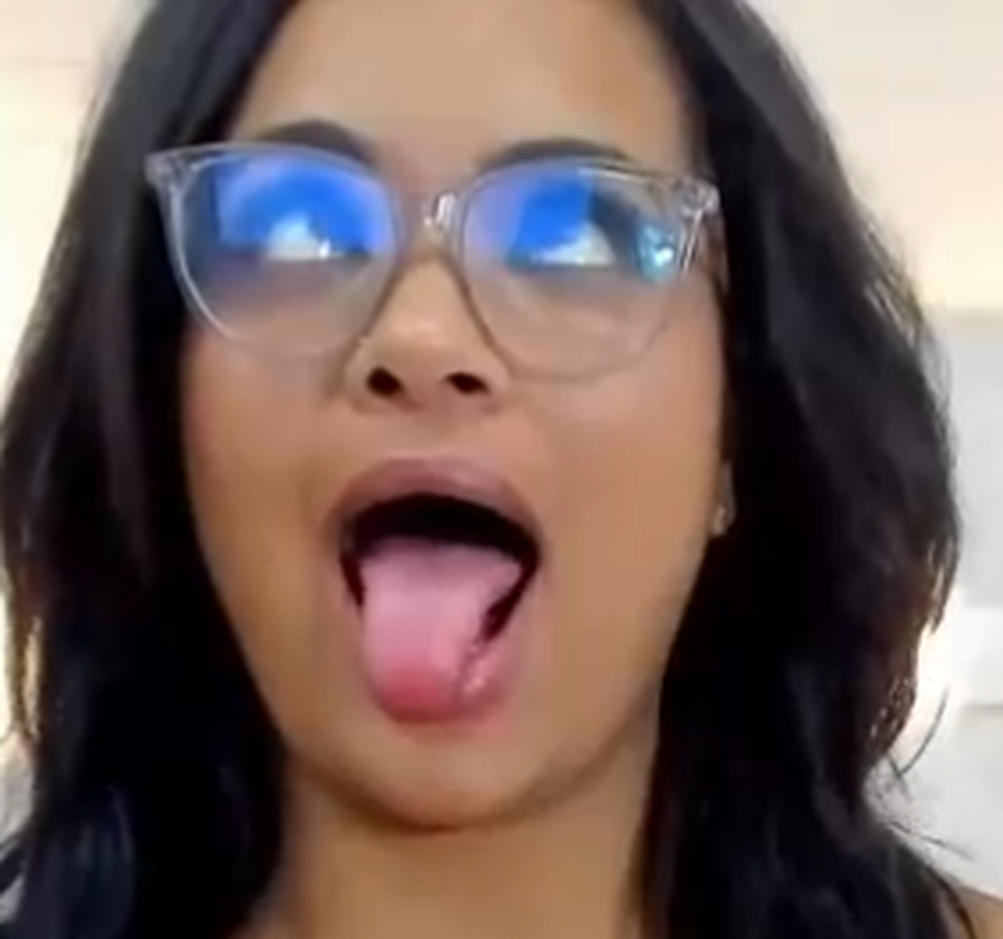 I went into her broadcast and made her make a dog face