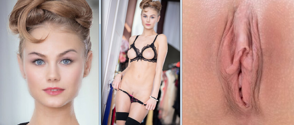 Nancy A opens her vagina 8