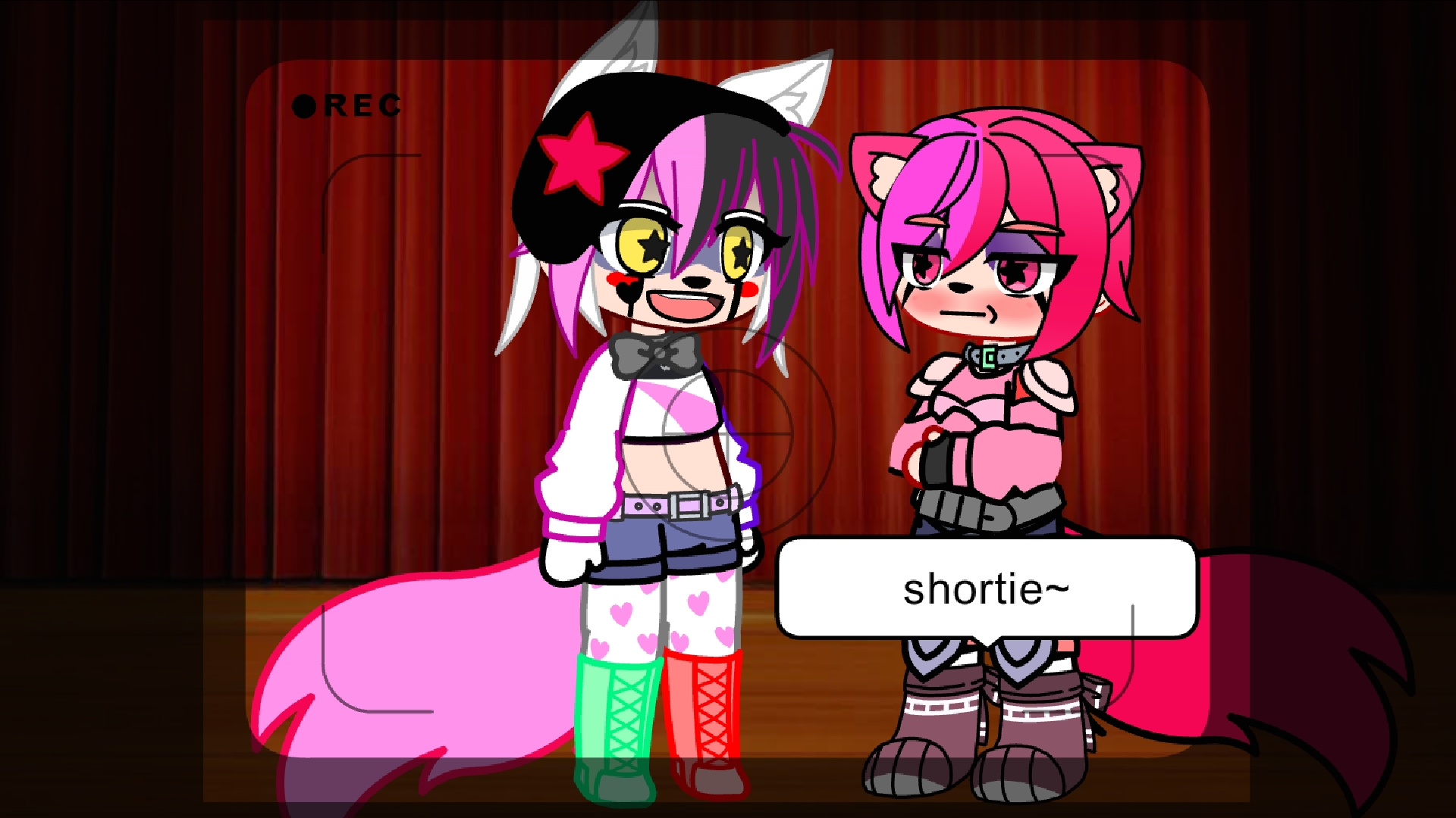 Conversation between ft.foxy and lily(oc)