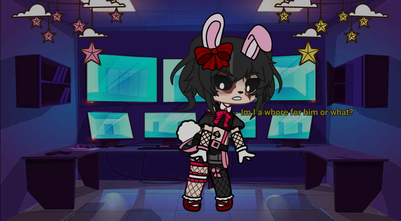 ~Cassidy dressed as a bunny in heat~