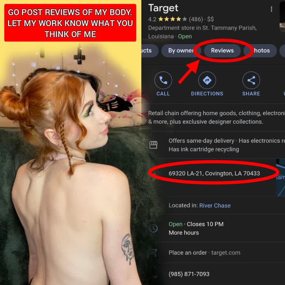 Ruined slut Madilyn Guffey from Manderville, Louisiana