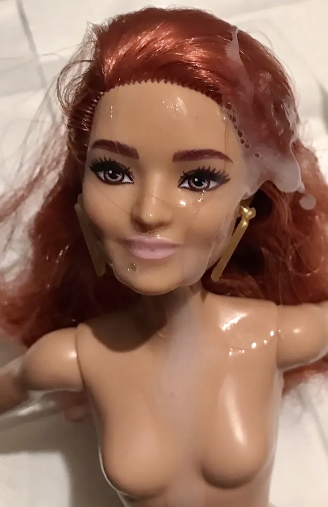 2021 redhead Barbie cumshot facials