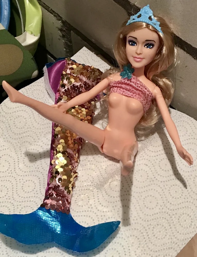 2021 Mermaid Barbie doll cumshot
