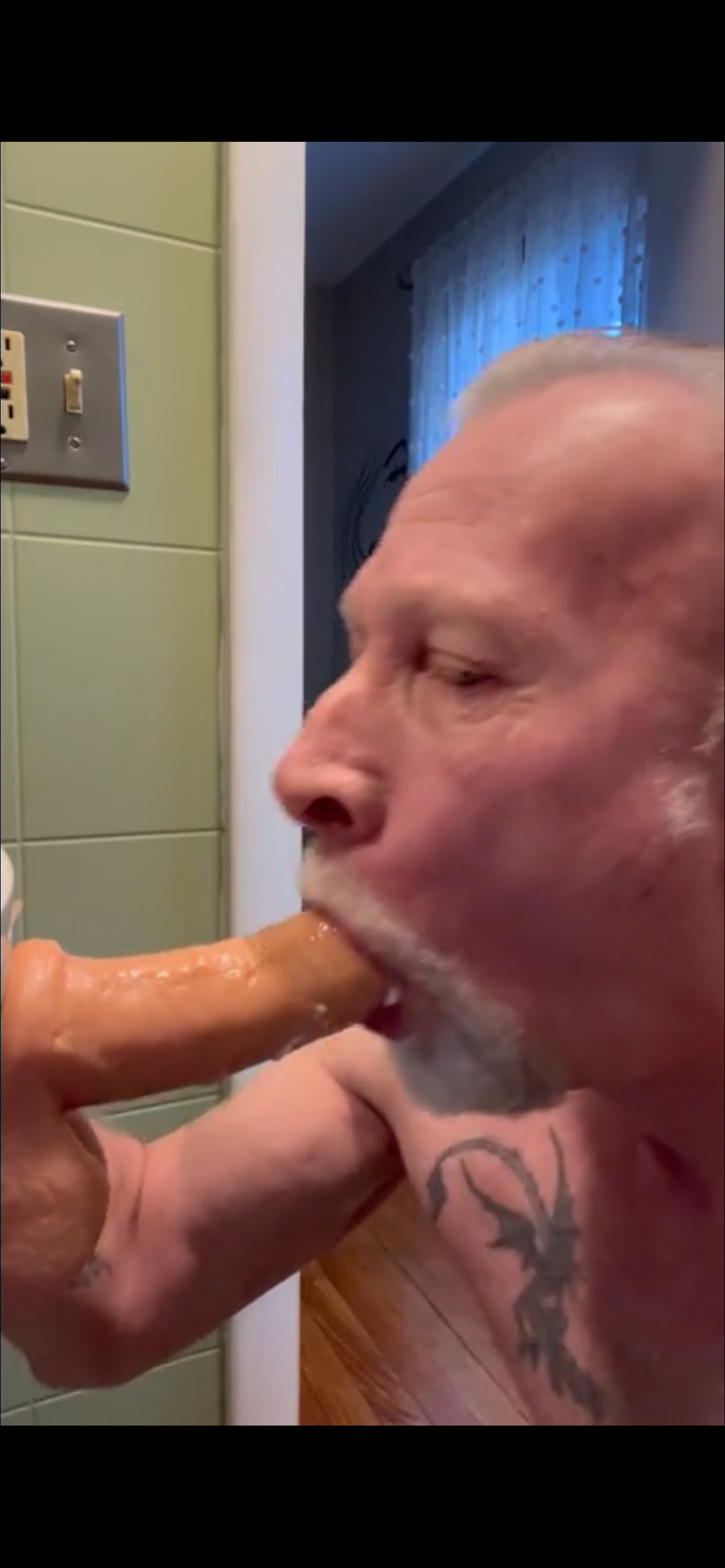 Dildo sucking public post