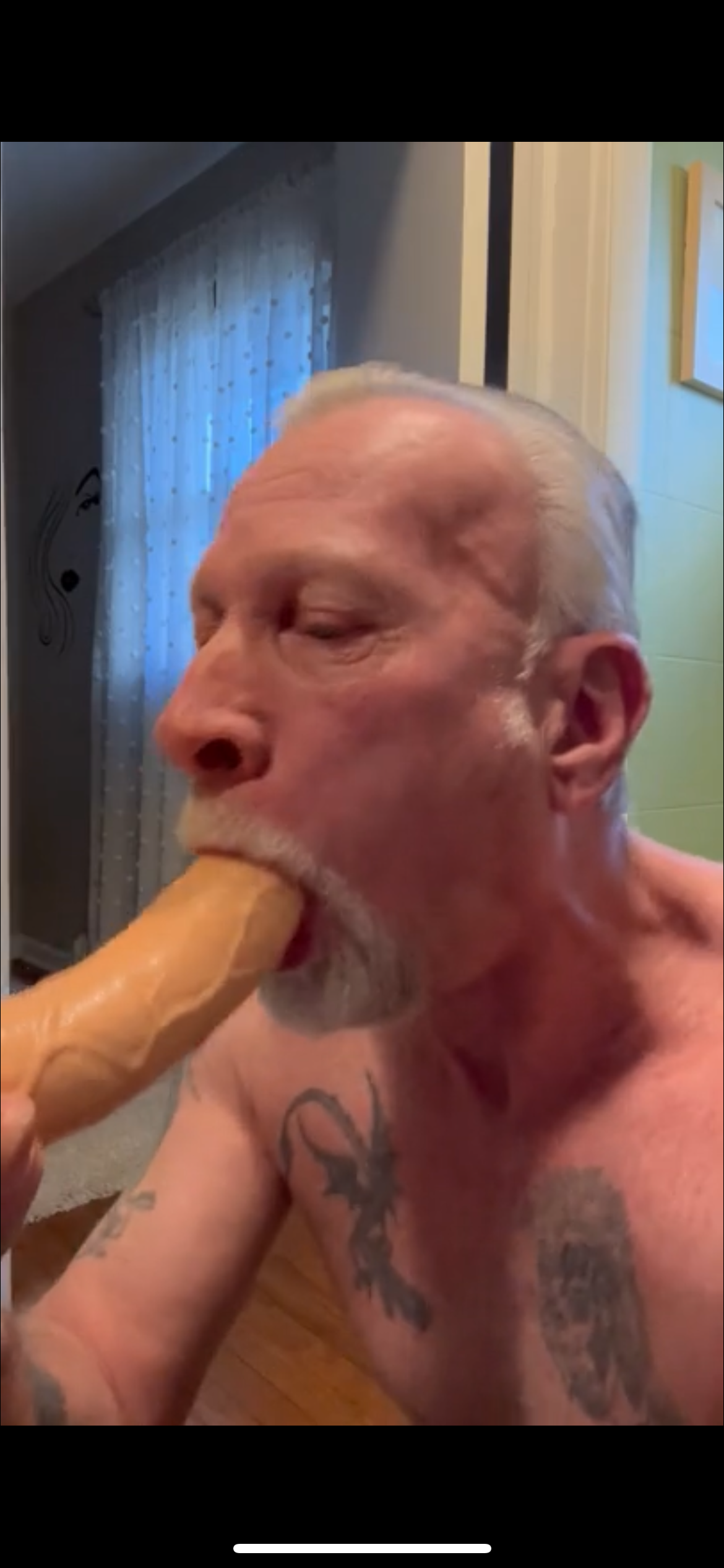 Dildo sucking public post