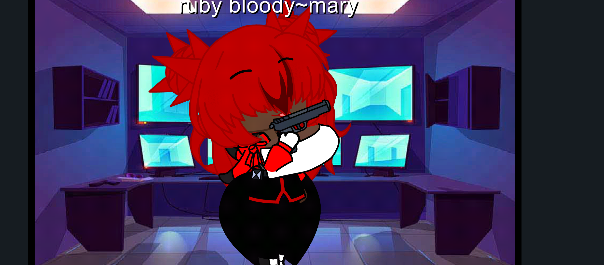 Here ruby "bloody~mary" the red imposter and careful she lov