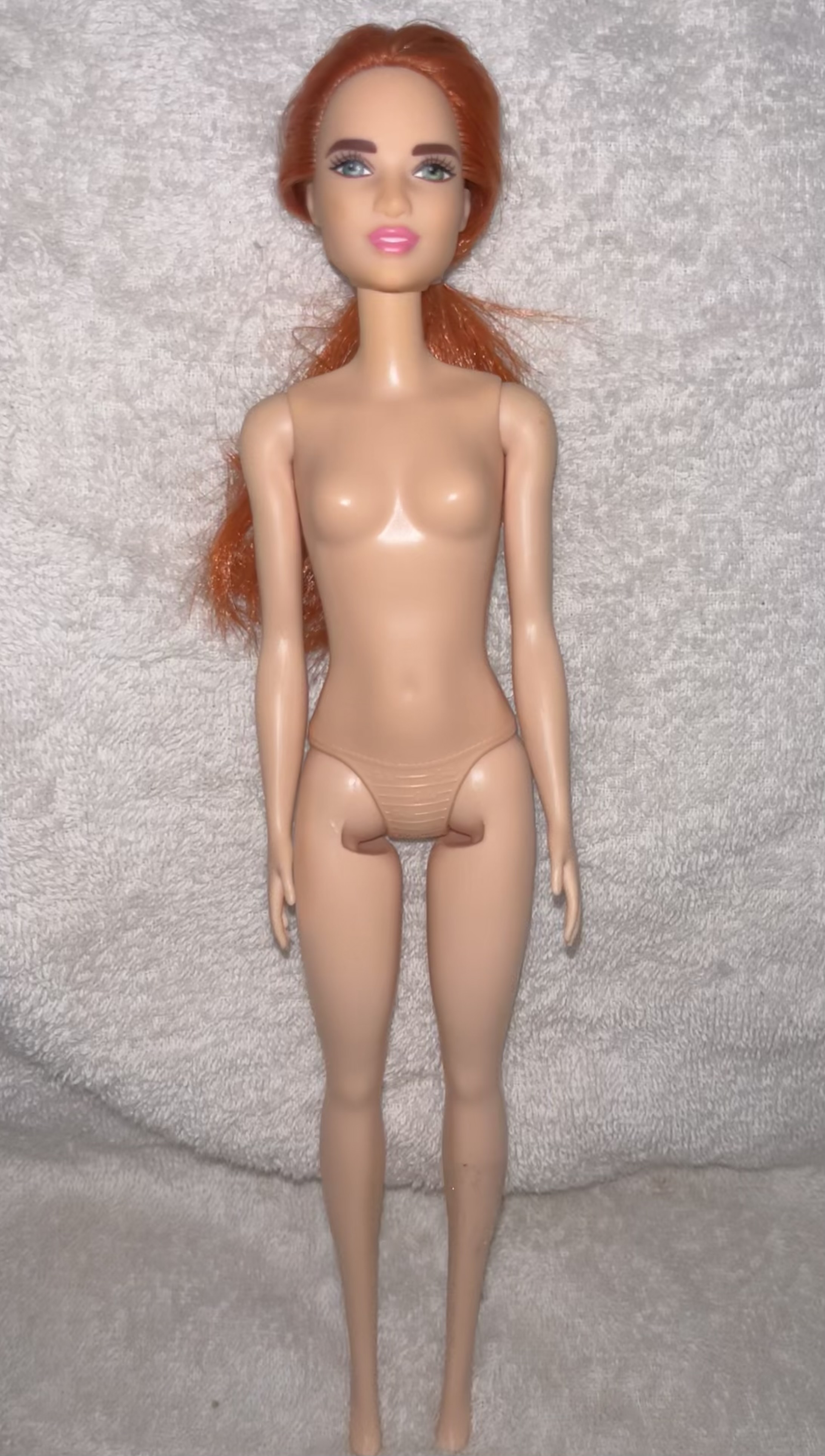 Precum and Double cumshot for secondhand Barbie doll