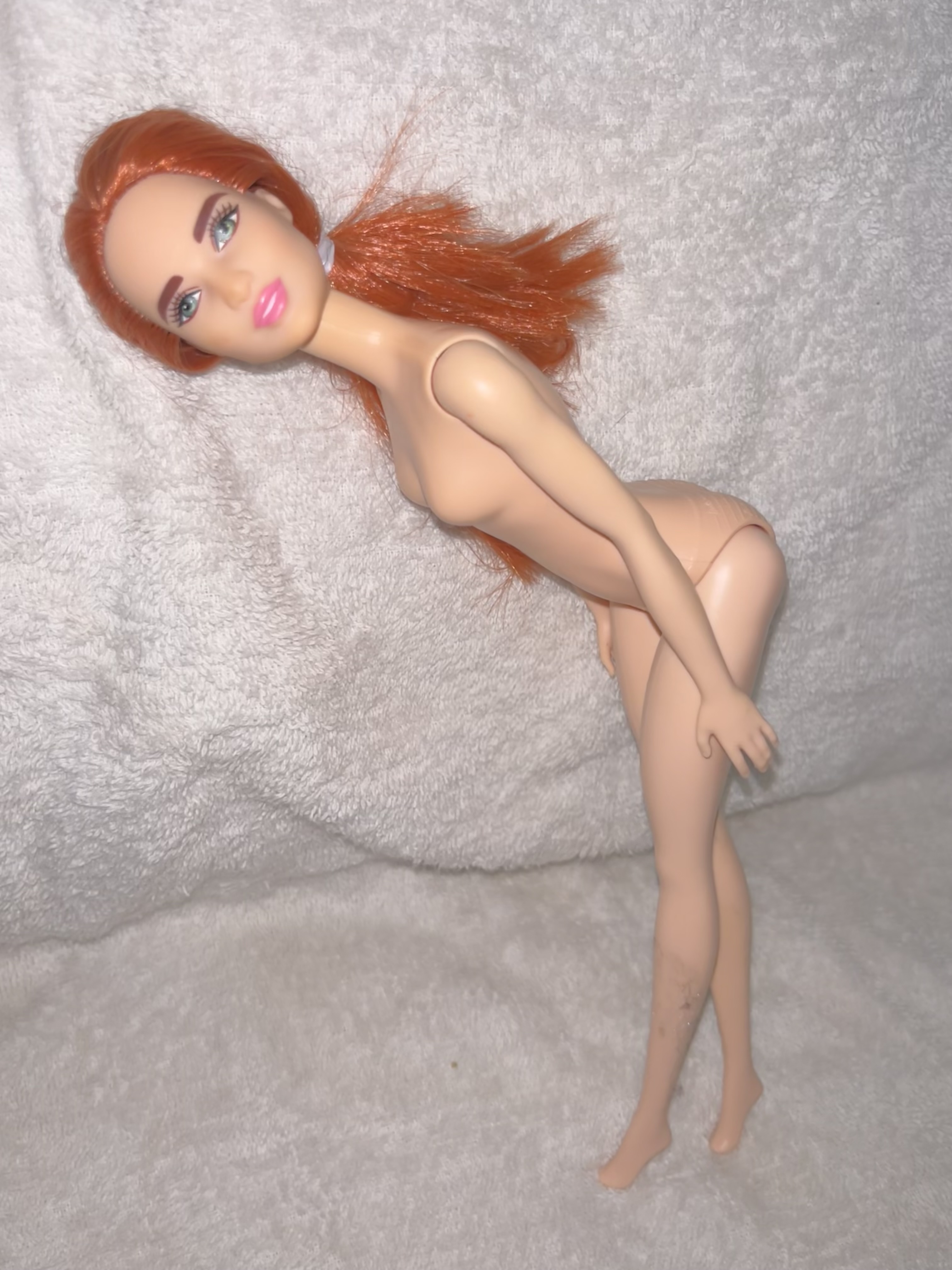 Precum and Double cumshot for secondhand Barbie doll