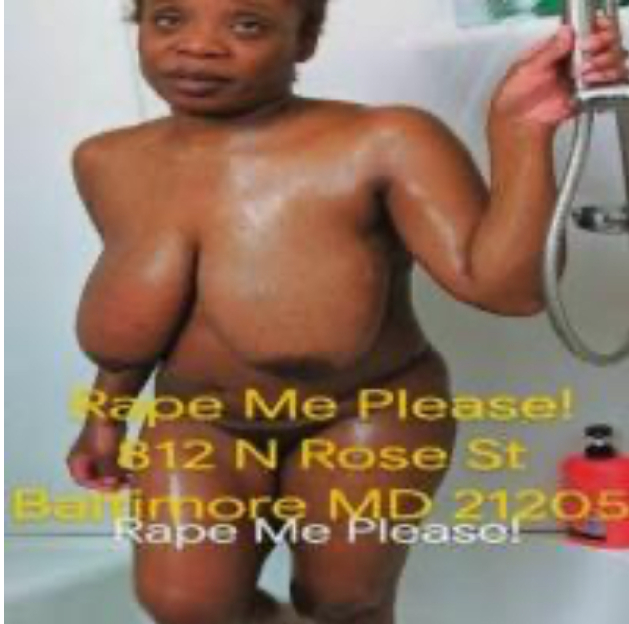 Alberta Green of Baltimore Cum Rape Me & Post The Vid online