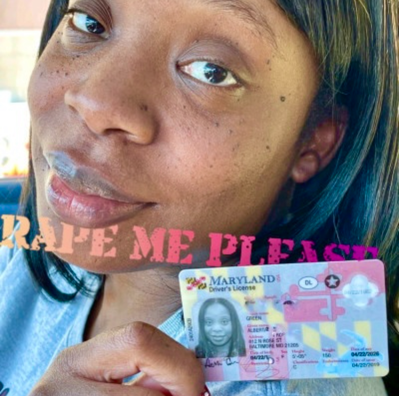 Alberta Green of Baltimore Cum Rape Me & Post The Vid online