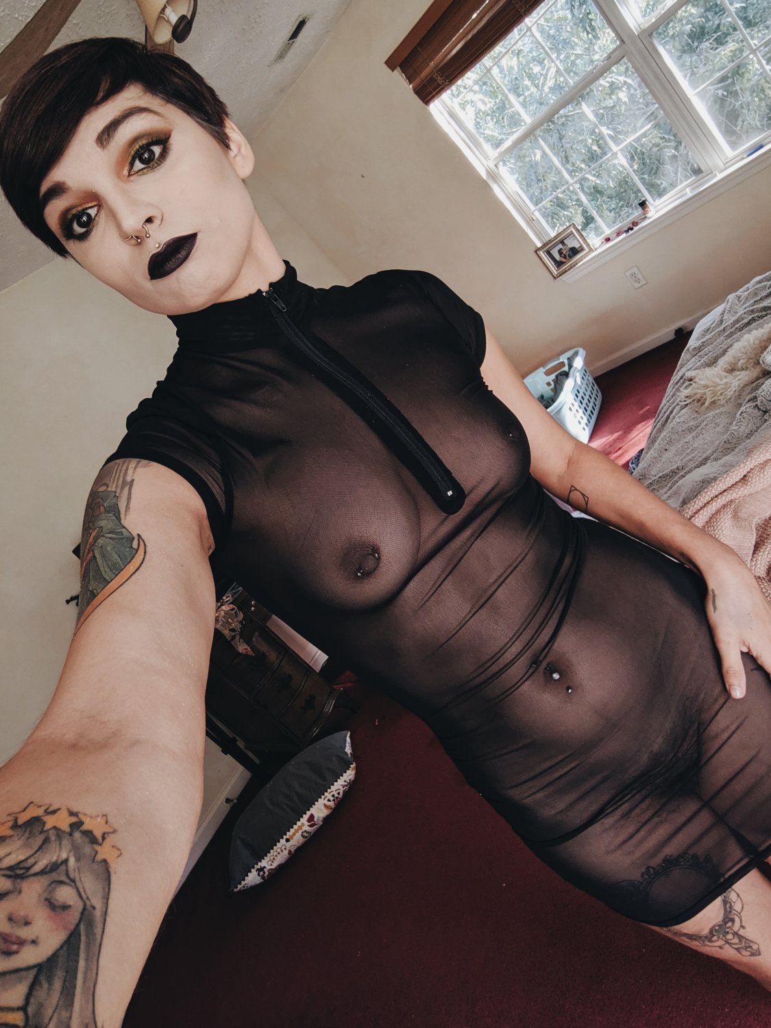 nipples seen through tops