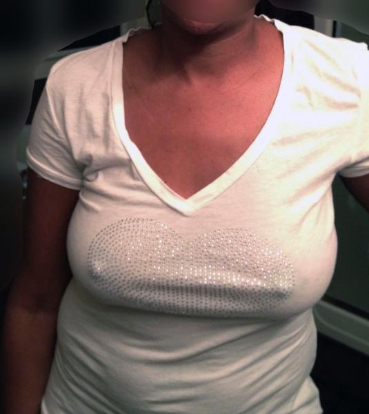 nipples seen through tops