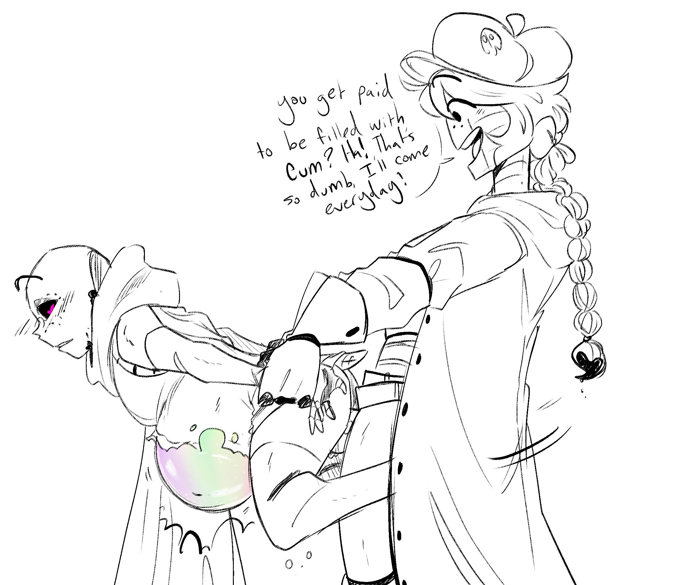 Ink sans getting fucked