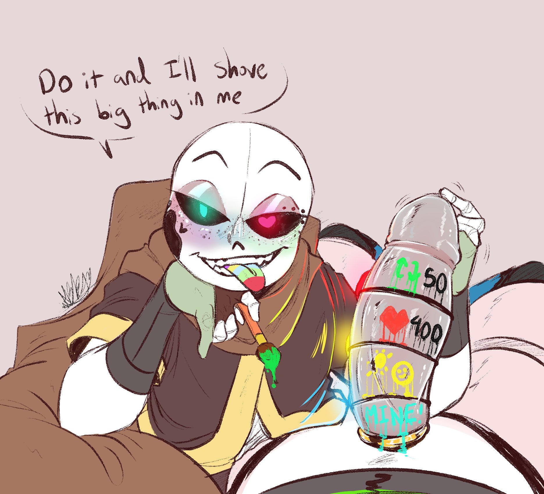 Ink sans getting fucked
