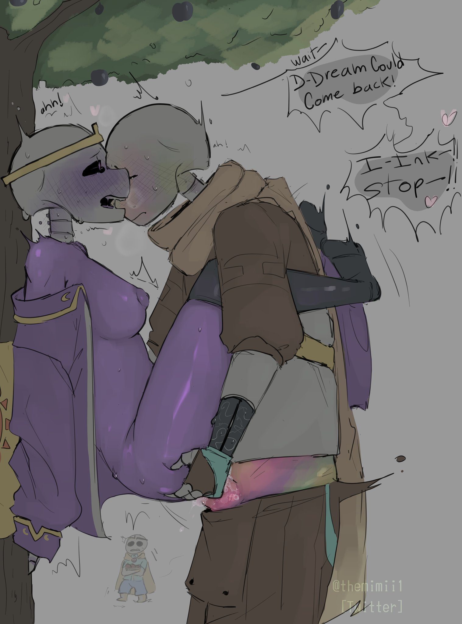 Ink sans getting fucked