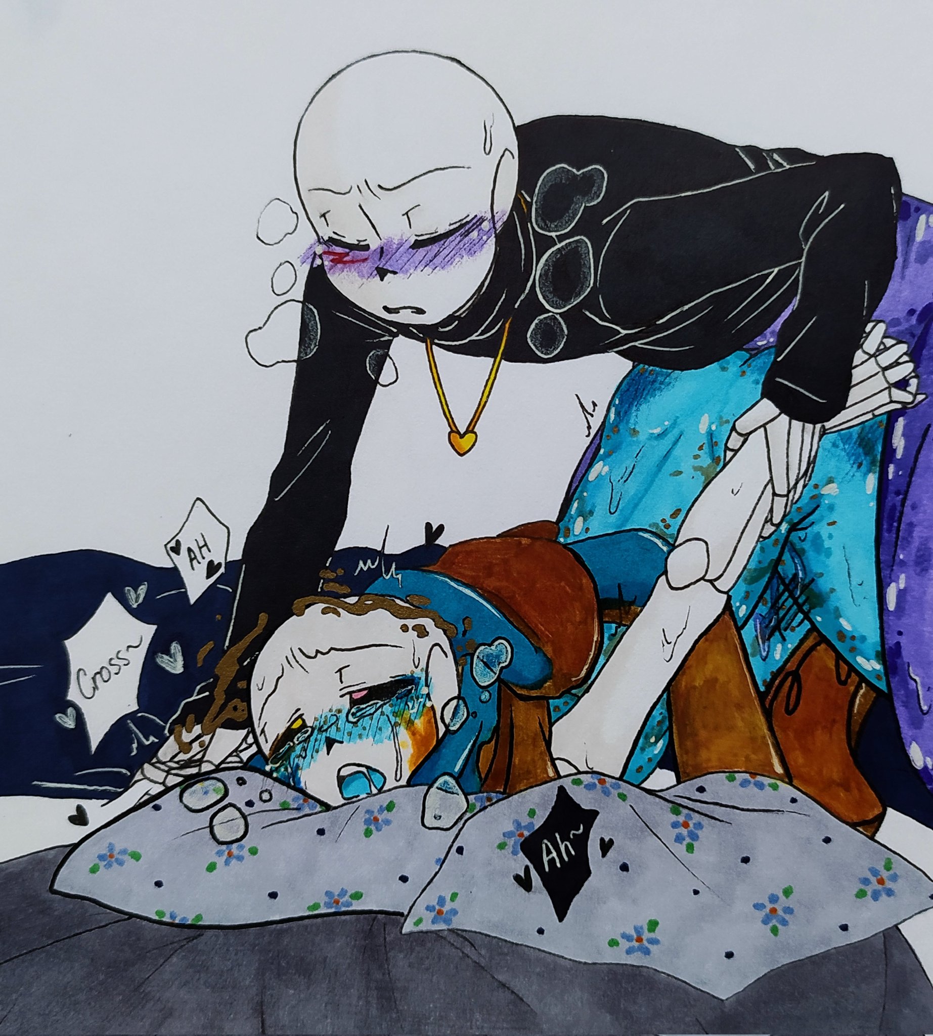 Ink sans getting fucked
