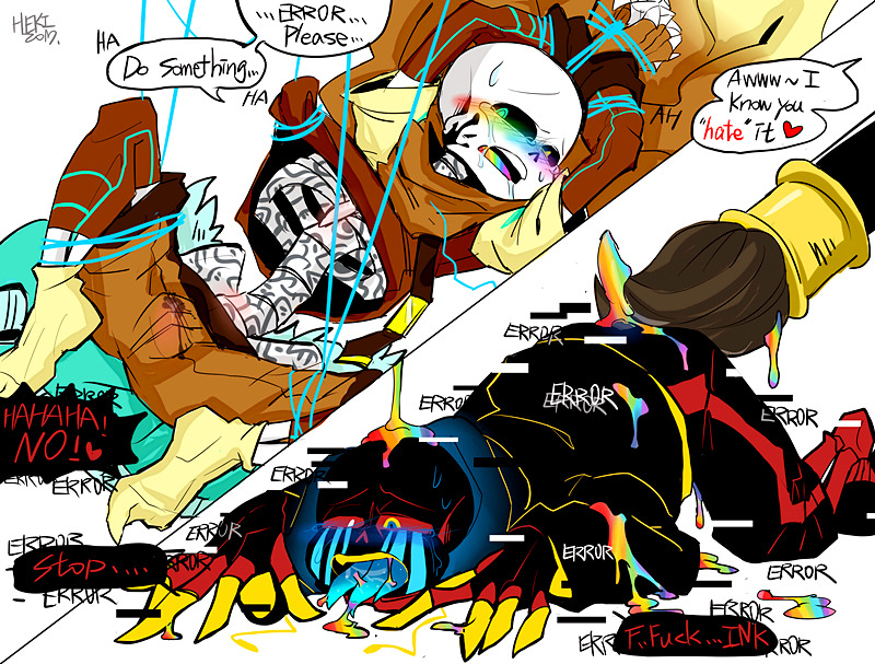 Ink sans getting fucked