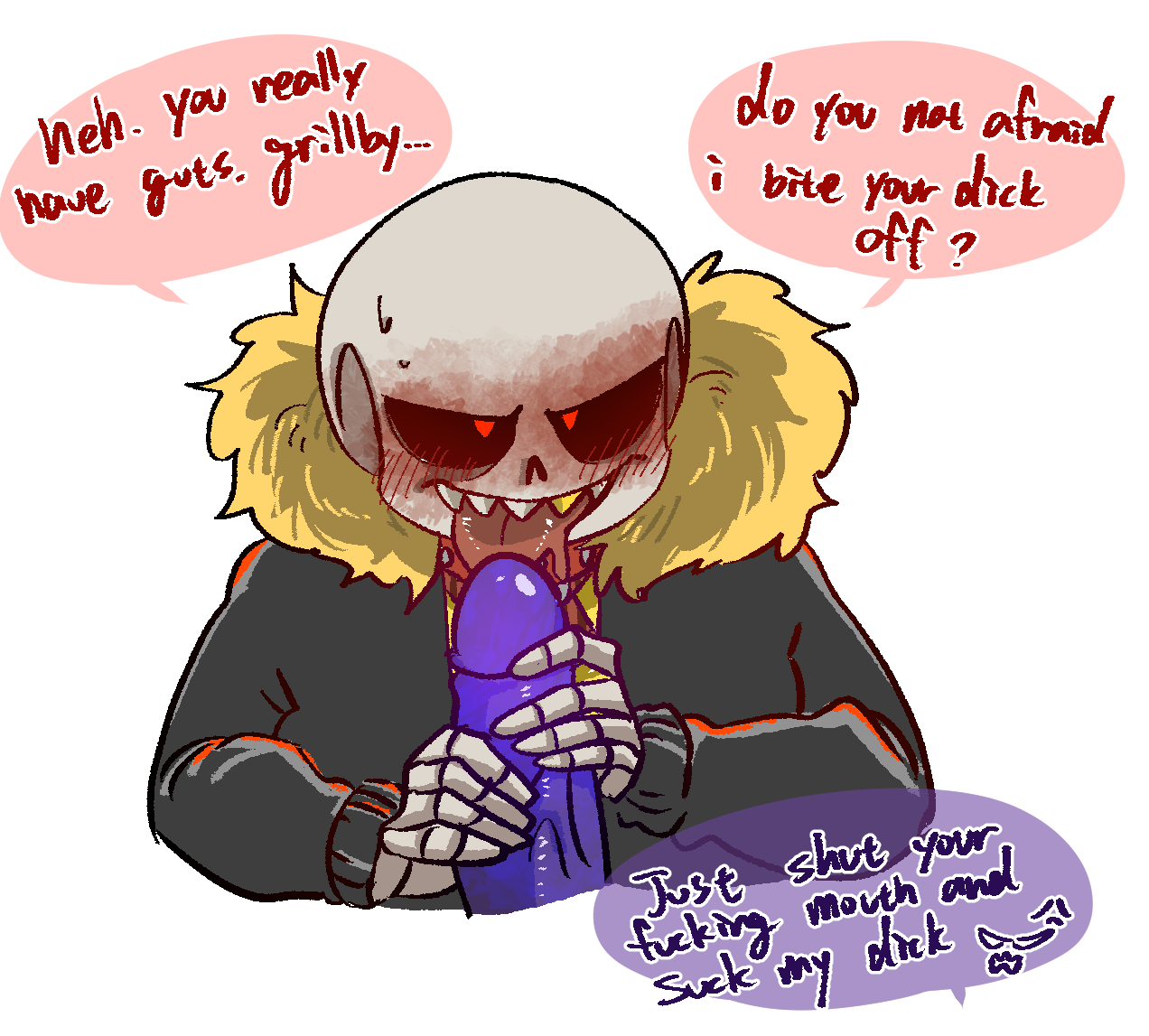 Fell sans getting fucked