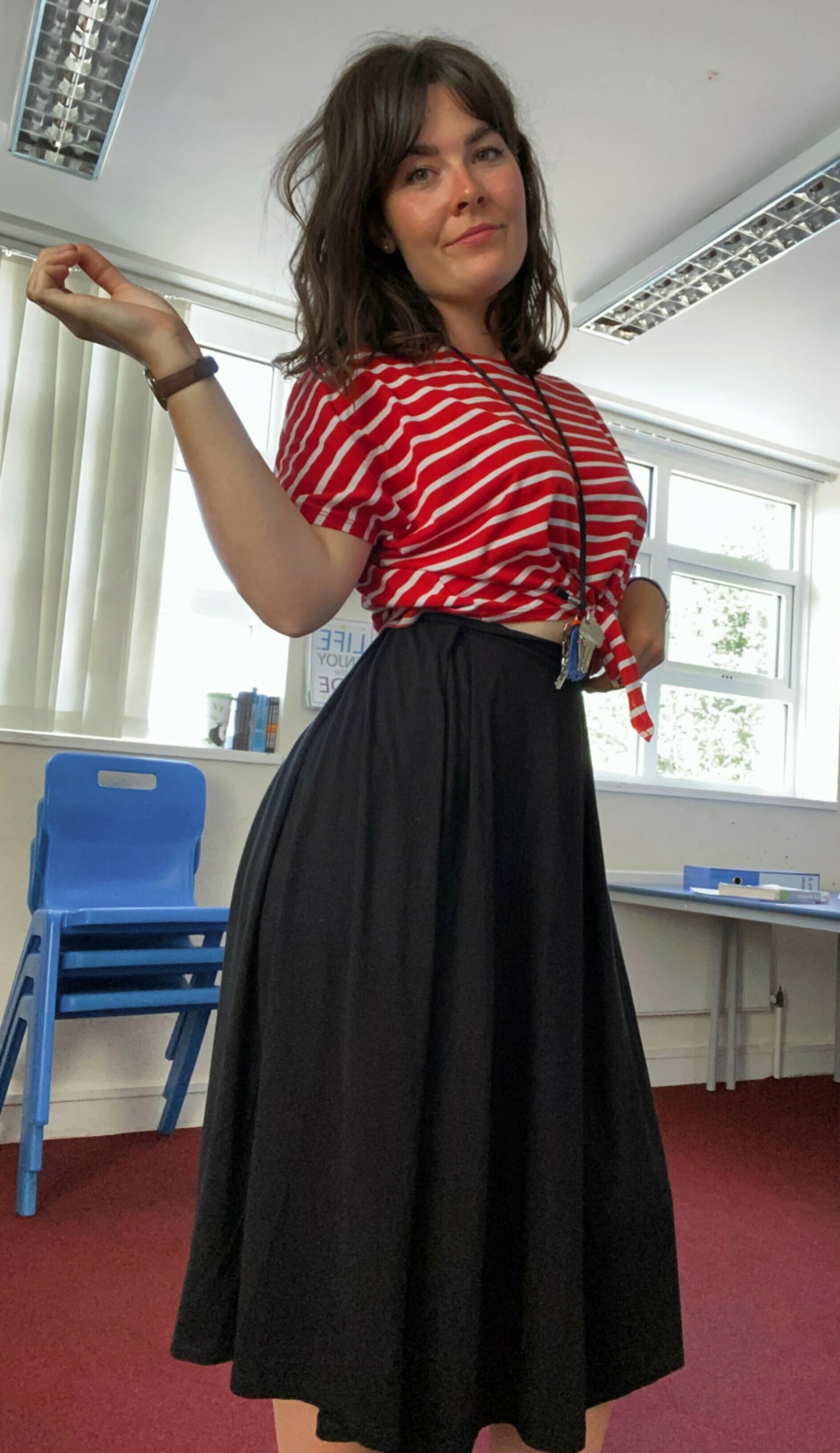 teacher sleeping witch students