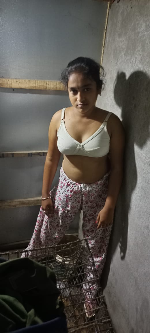 Bathroom nude selfie