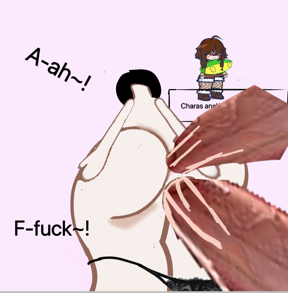 Chara gets put in an anal machine~