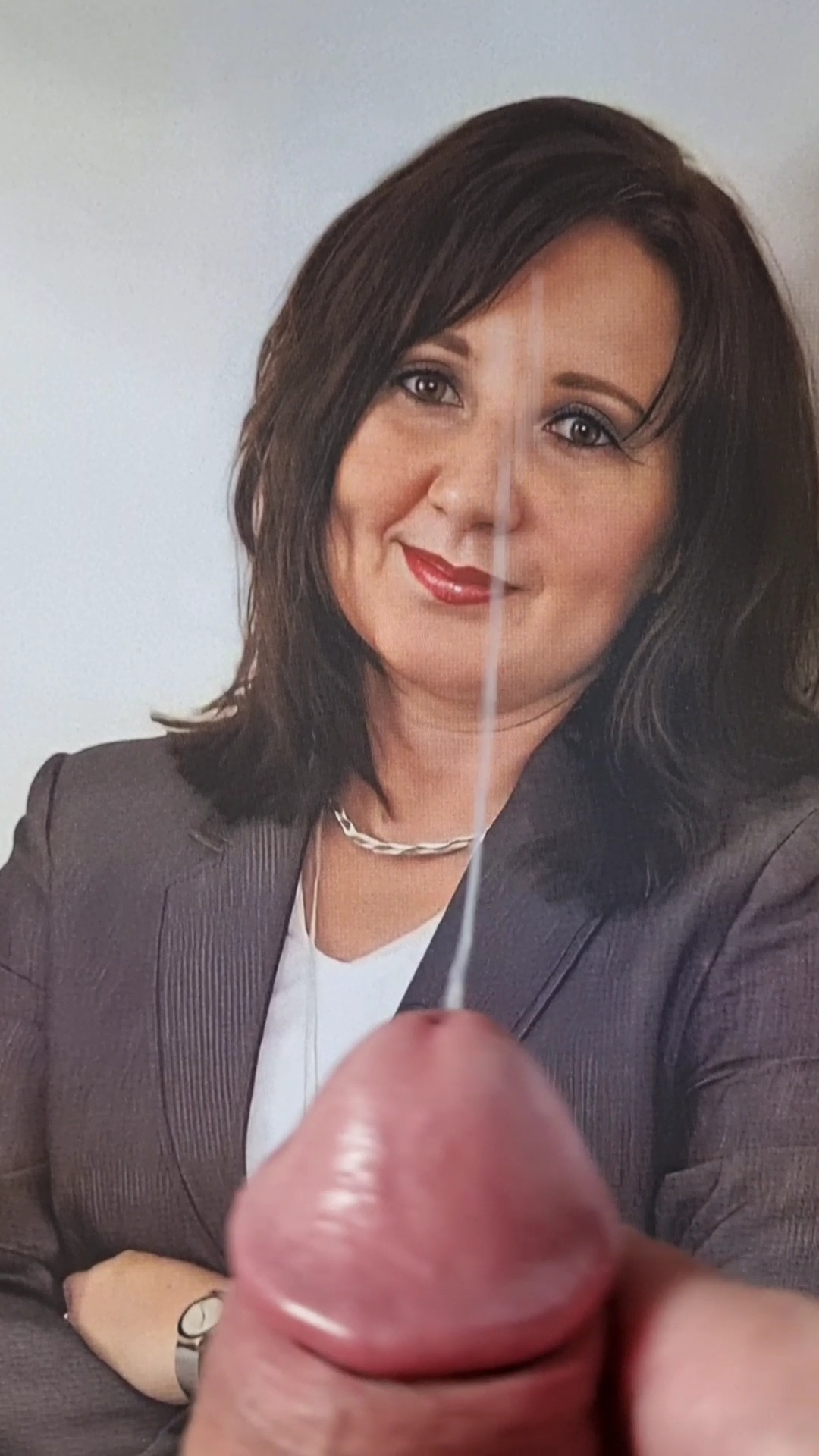 Secretary Michaela makes some cocks hard and cum