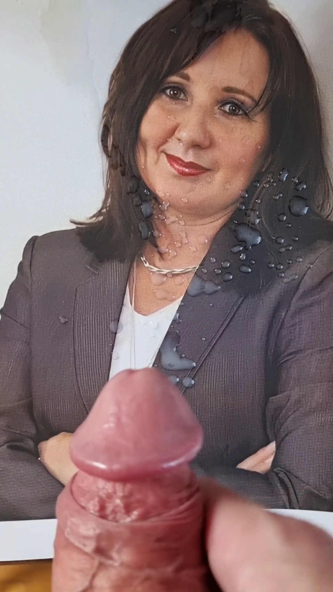 Secretary Michaela makes some cocks hard and cum