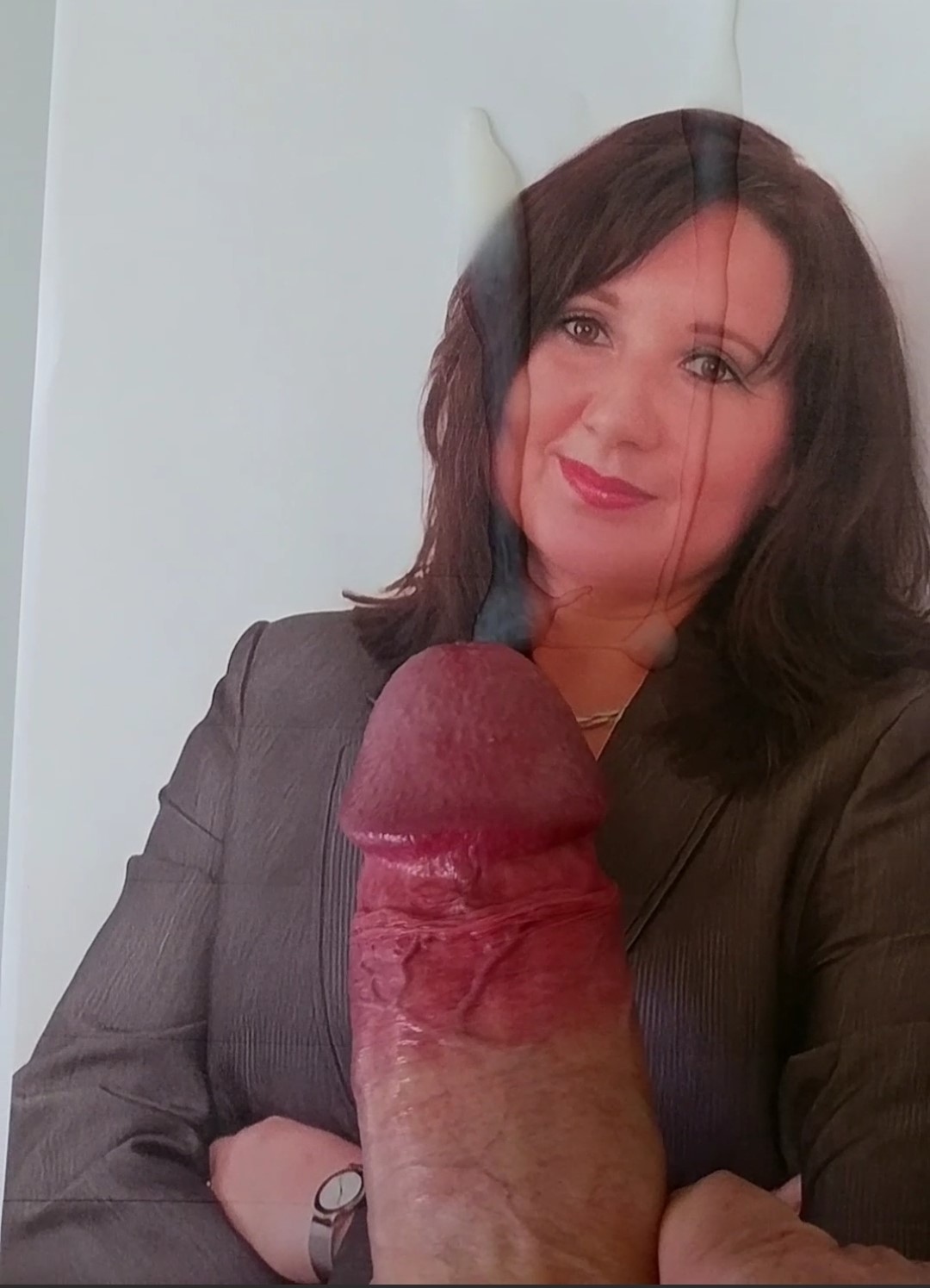 Secretary Michaela makes some cocks hard and cum