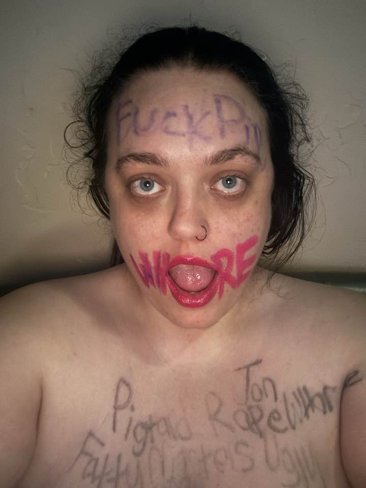 Ugly dumb piggy whore