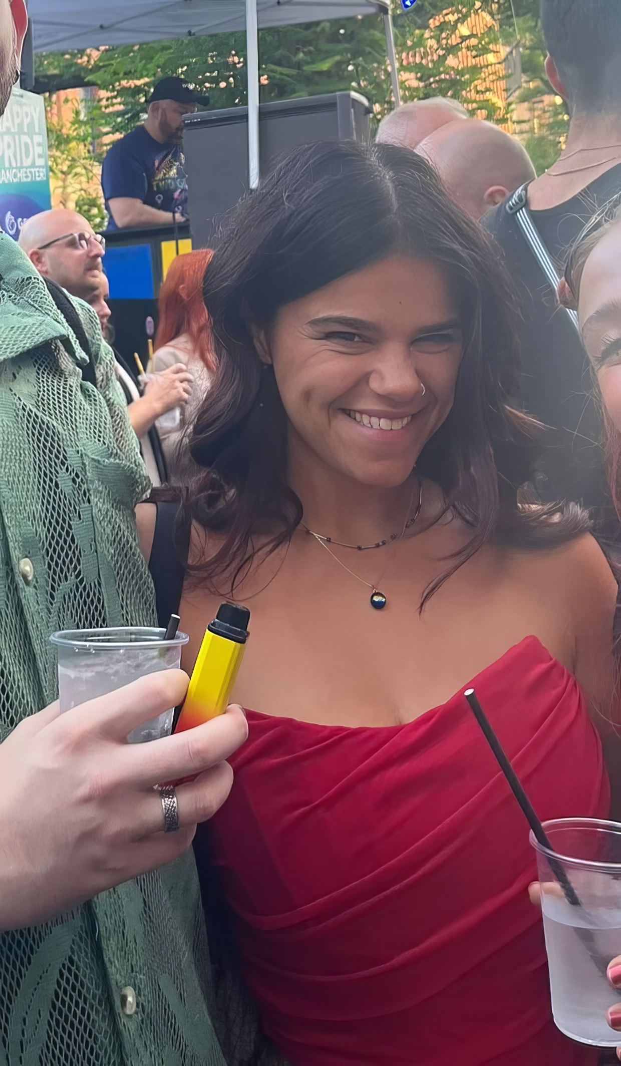 Big tits slut Meleasha naked in public