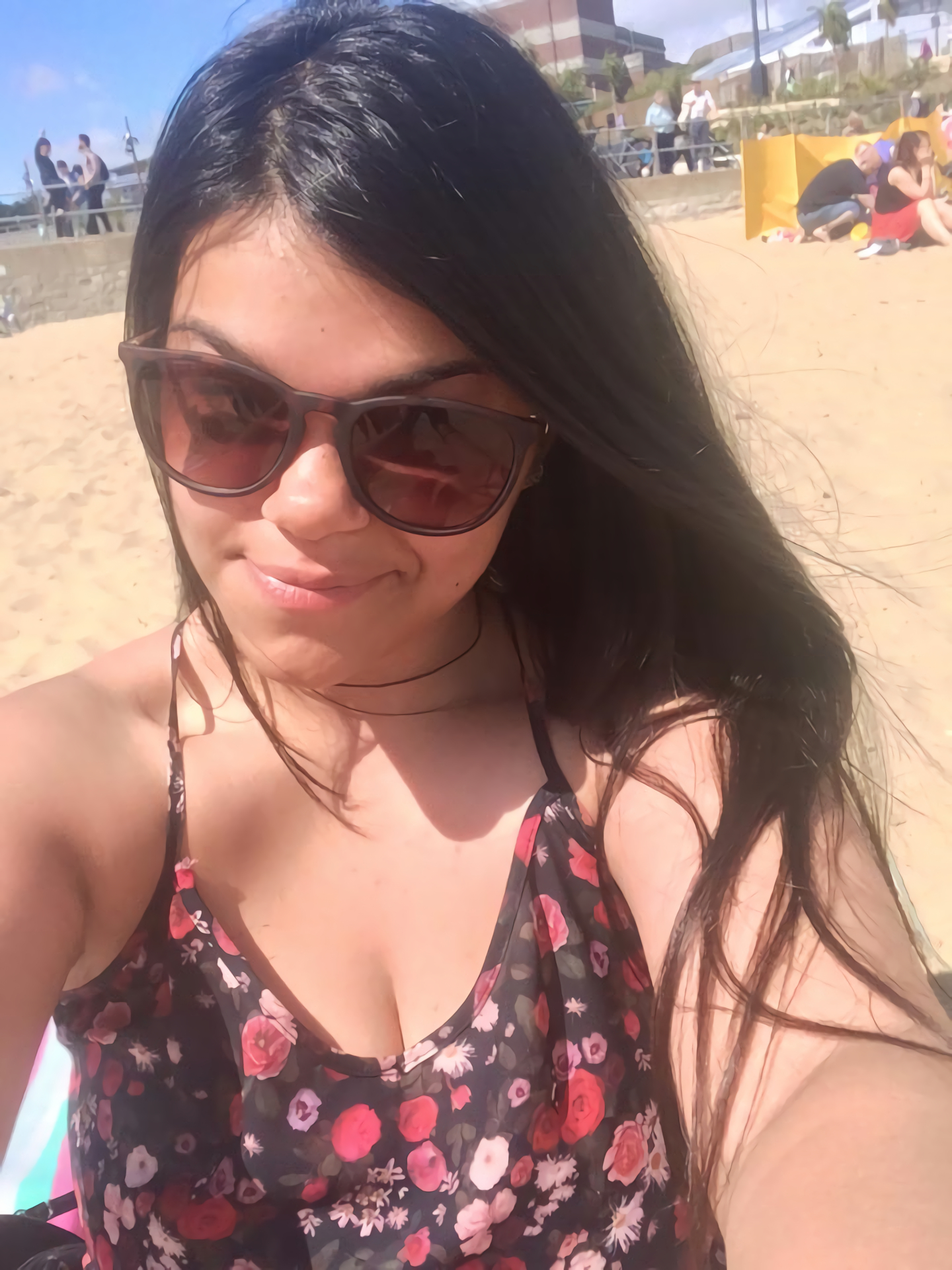 Big tits slut Meleasha naked in public