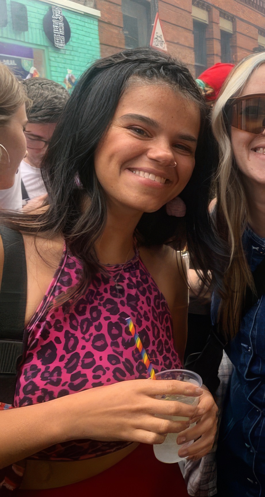 Big tits slut Meleasha naked in public