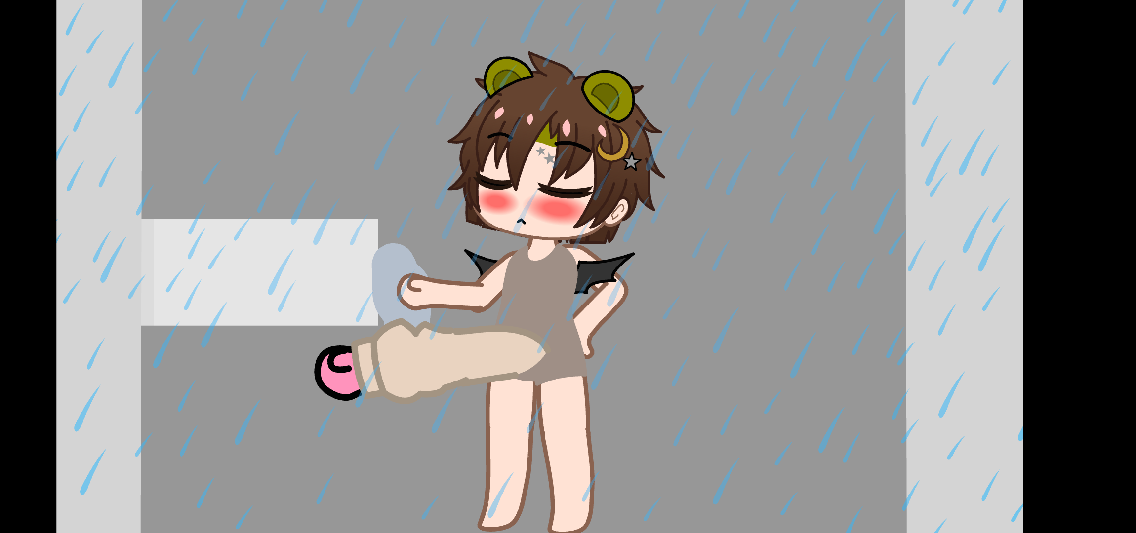 Unaware CC's shower [Tiny Michael, Unaware, Cock Vore]