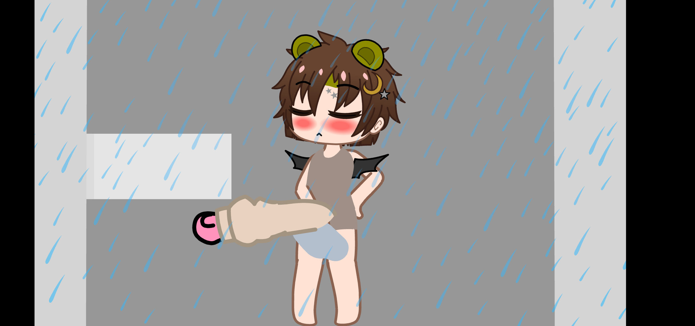 Unaware CC's shower [Tiny Michael, Unaware, Cock Vore]