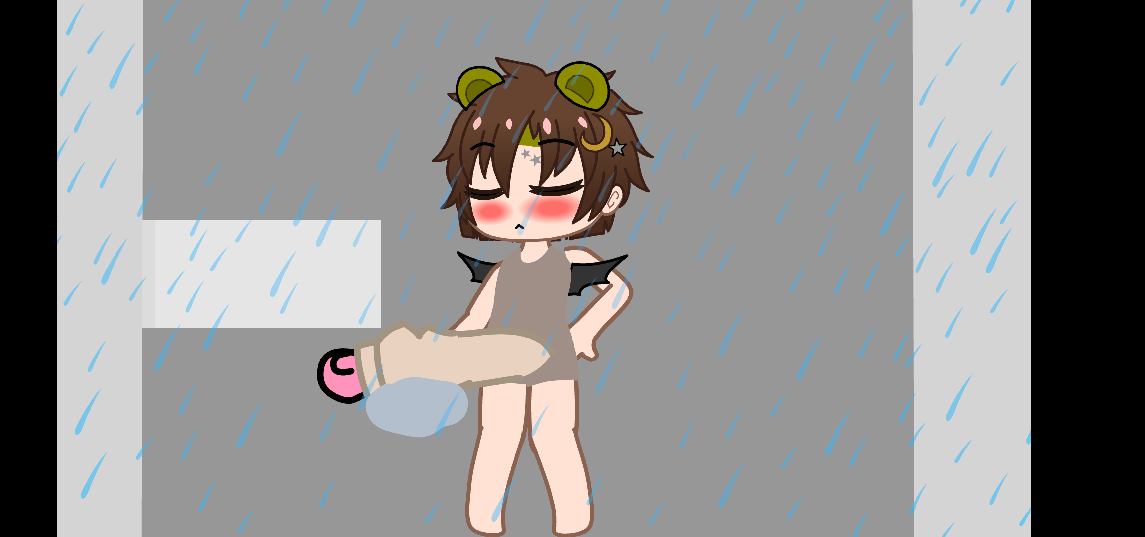 Unaware CC's shower [Tiny Michael, Unaware, Cock Vore]