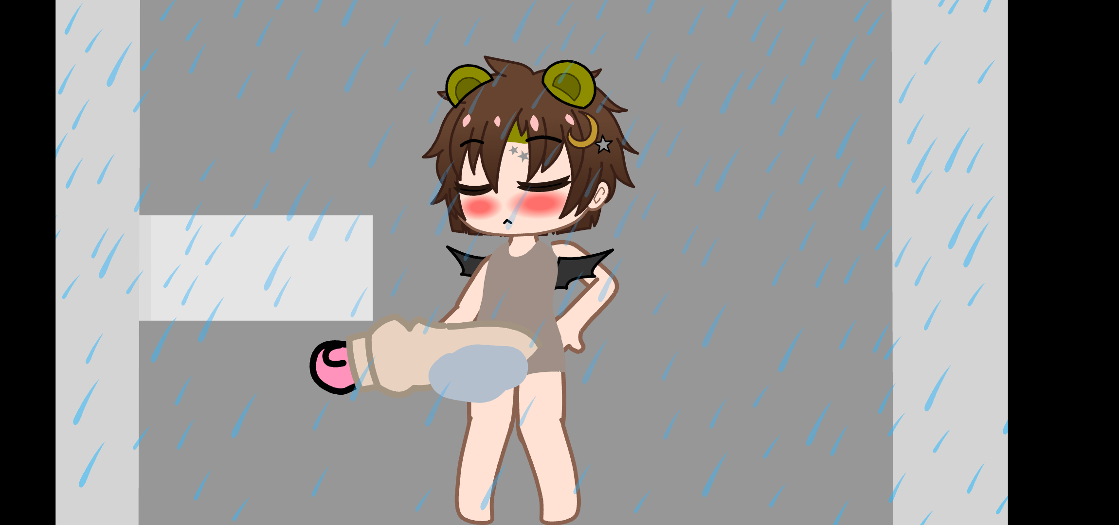 Unaware CC's shower [Tiny Michael, Unaware, Cock Vore]