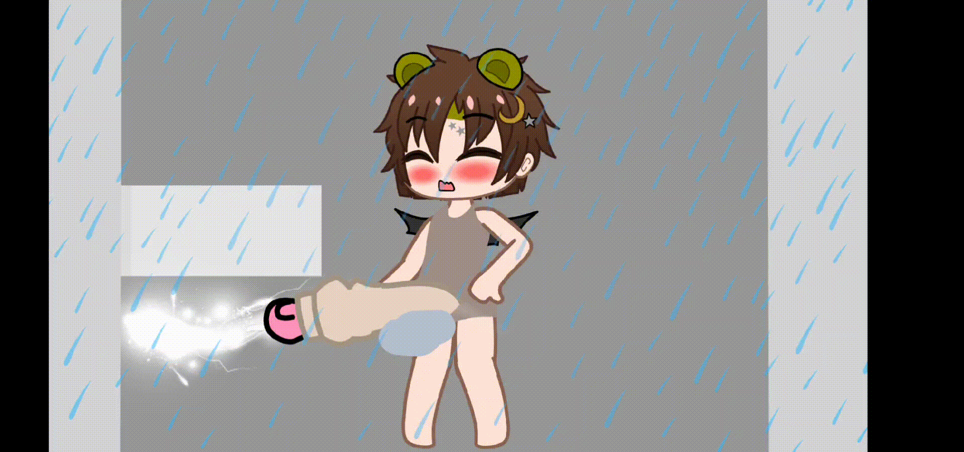 Unaware CC's shower [Tiny Michael, Unaware, Cock Vore]