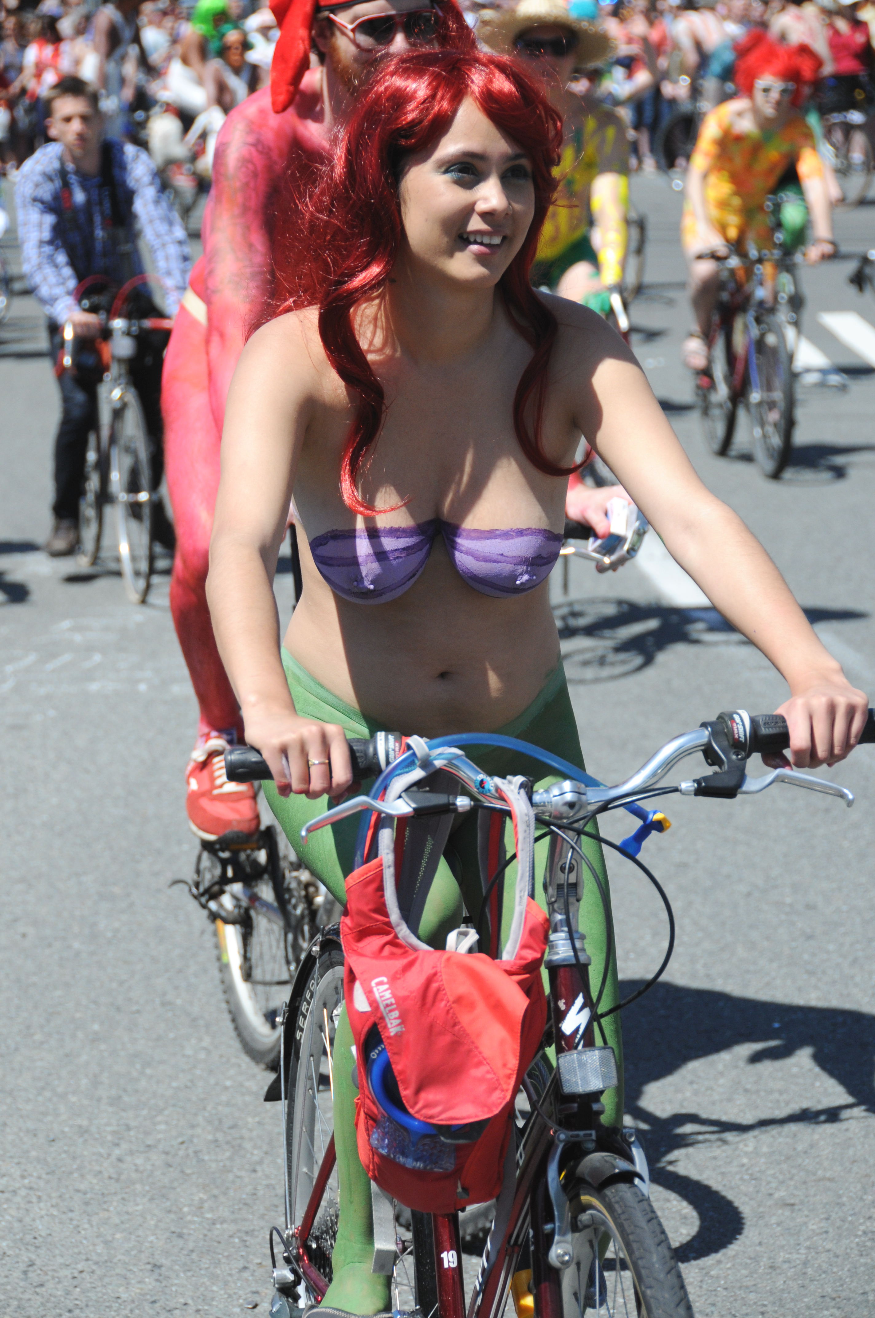 Cute big tits slut Jewel naked in public