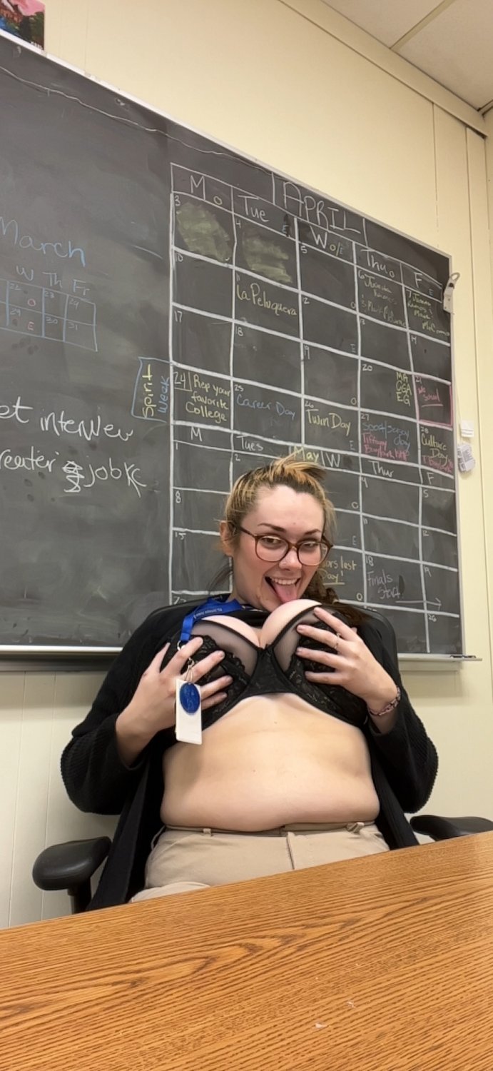 Dumb Teacher becomes a WEBSLUT