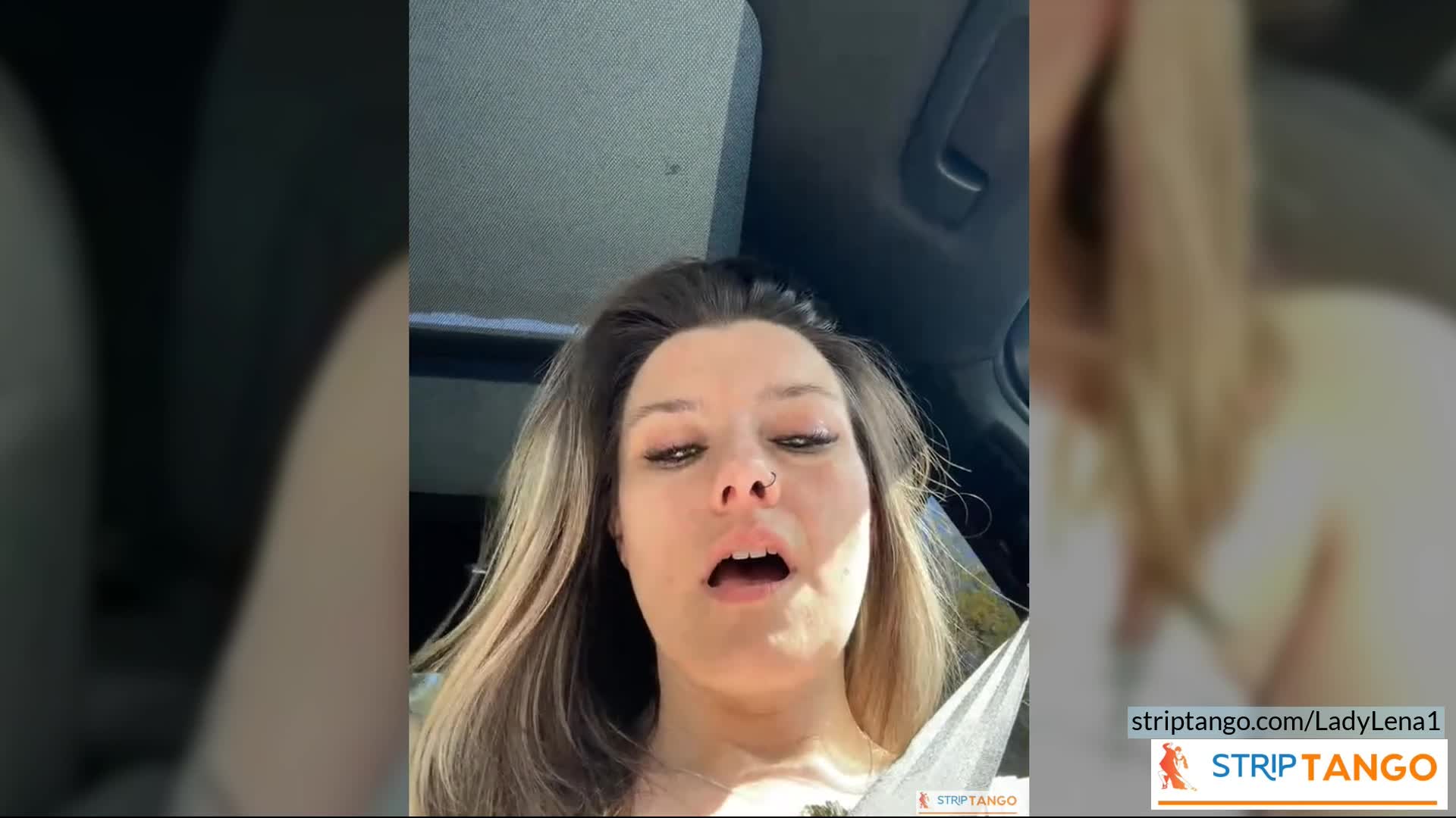 She Moans in TrafficLog On and Finish With Her