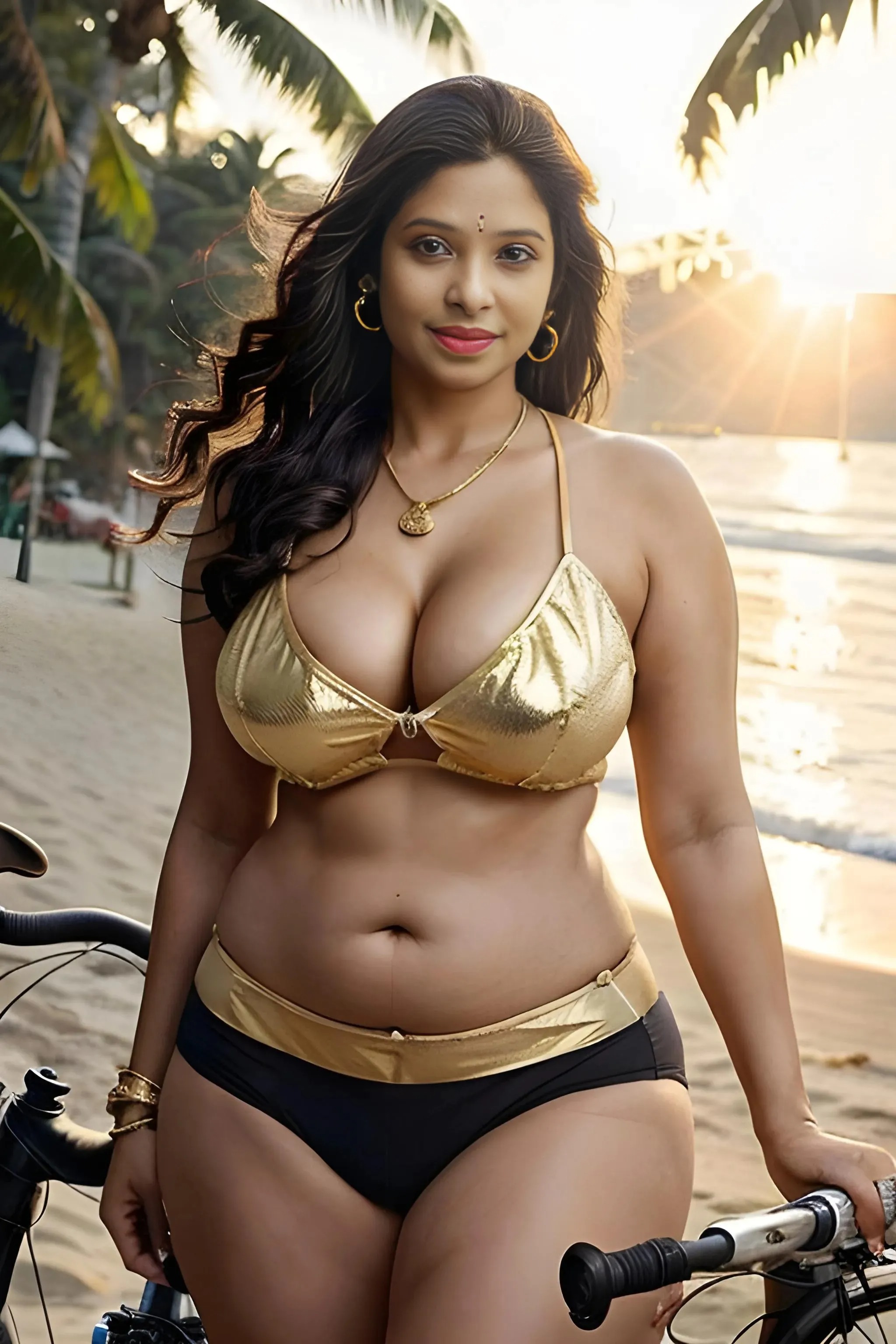 Suriya,  shameless indian girl dancing nude in public beach