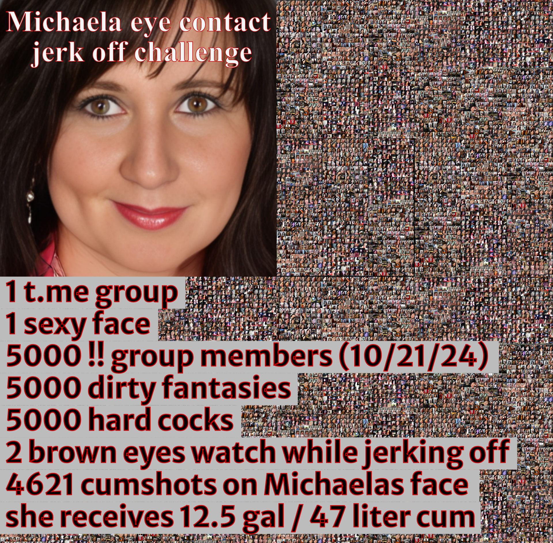 Beautiful MICHAELA cumshot compilation